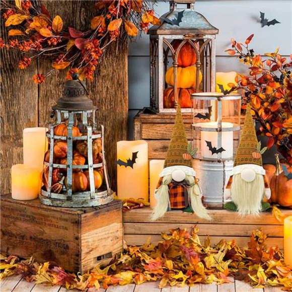 2PCS Fall Decor Gnomes Plush, Fall Decorations for Home Thanksgiving Decorations - Picture 6 of 7